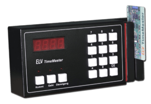 Erfassungsterminal mit Magnetkartenleser als erste Hardware zur Zeiterfassung
