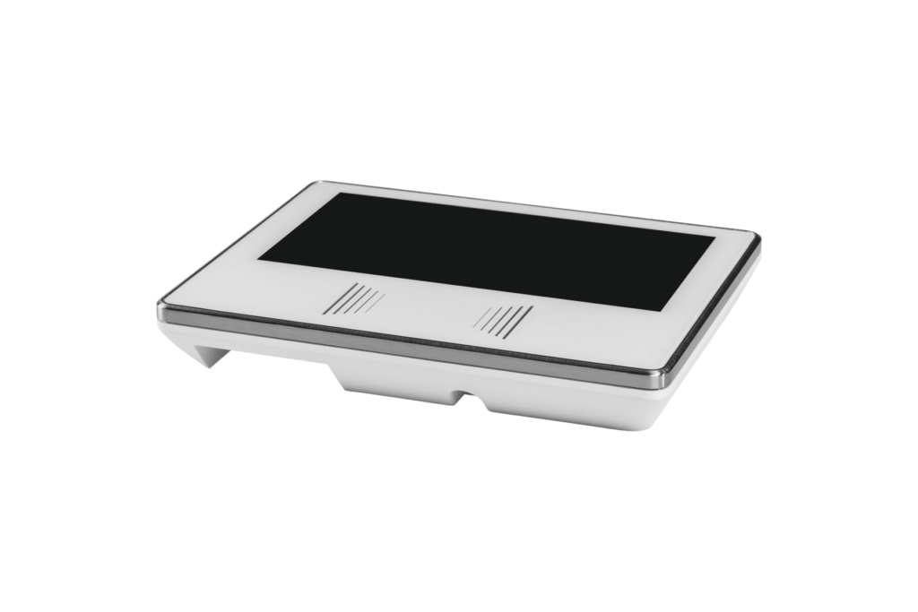 Ansicht der Perspektive eines weißen Terminals plus7