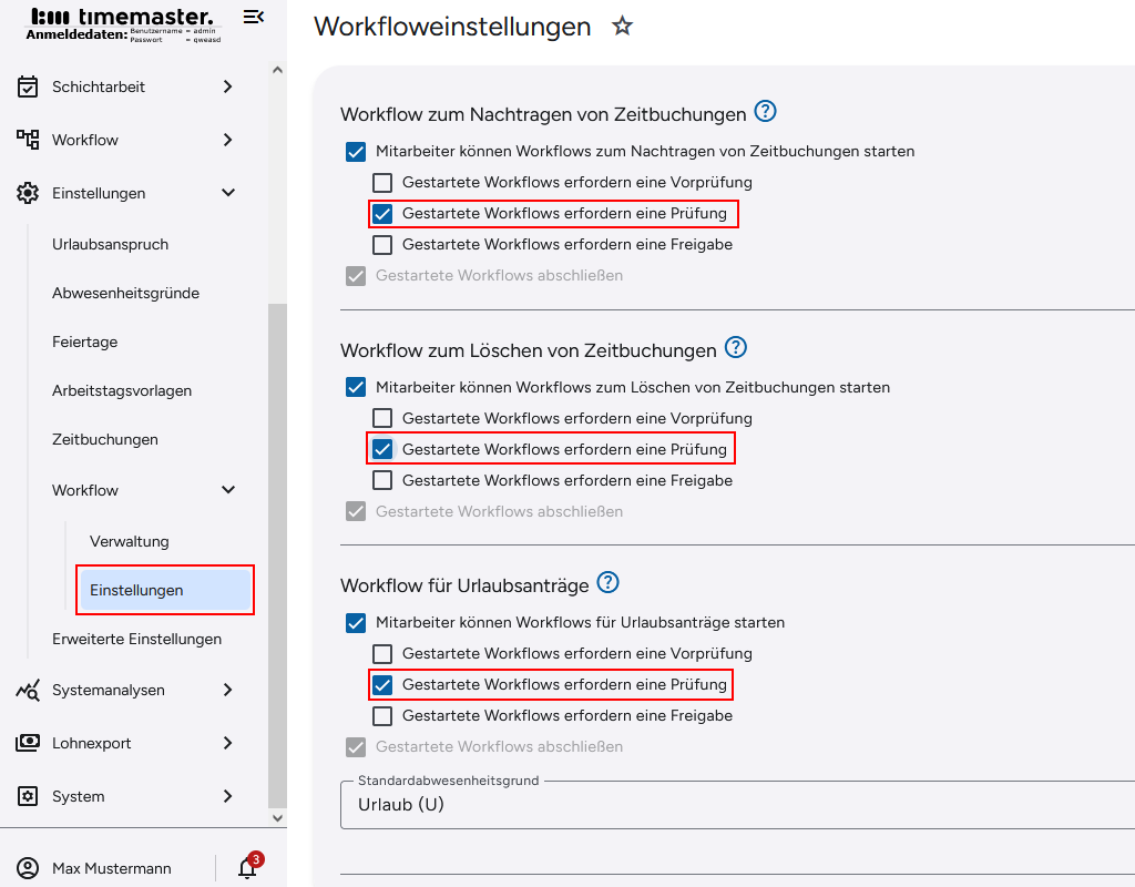 Mehrstufiger Workflow