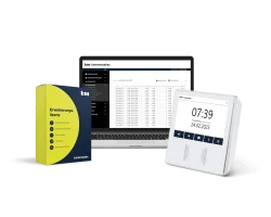 Starterset zur Zeiterfassung mit Terminal plus7 in weiß