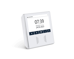 Erfassungsterminal plus7 in der Farbe weiß